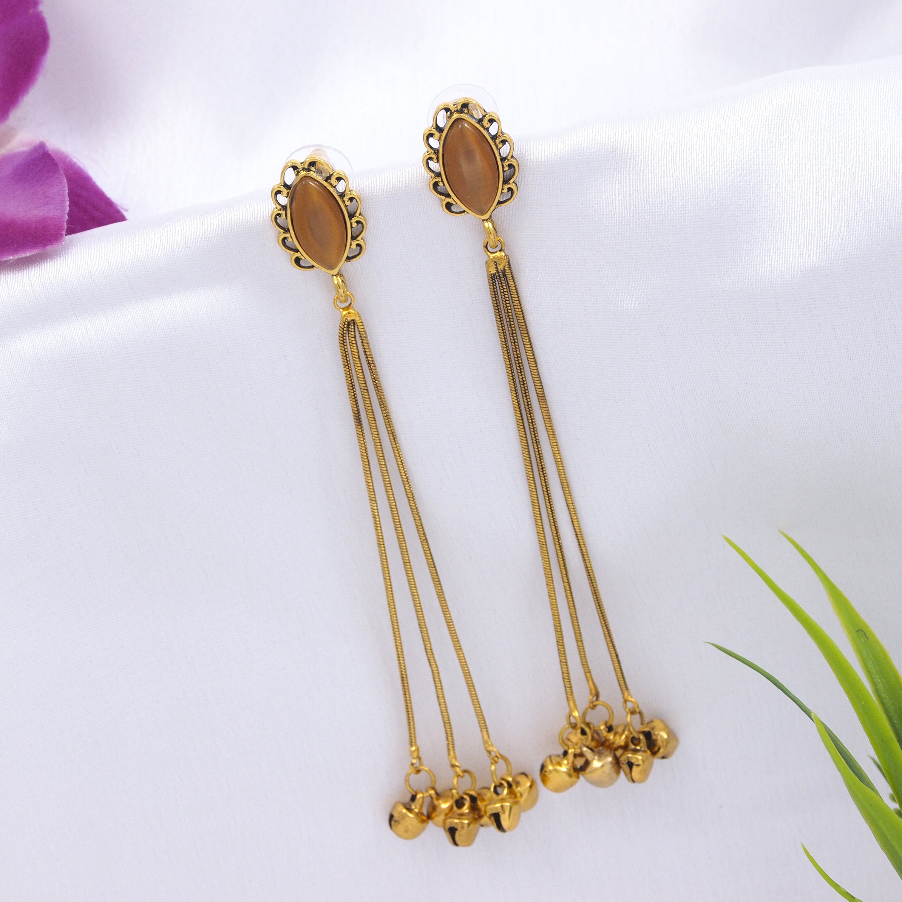 Antique Gold Plated  Earring