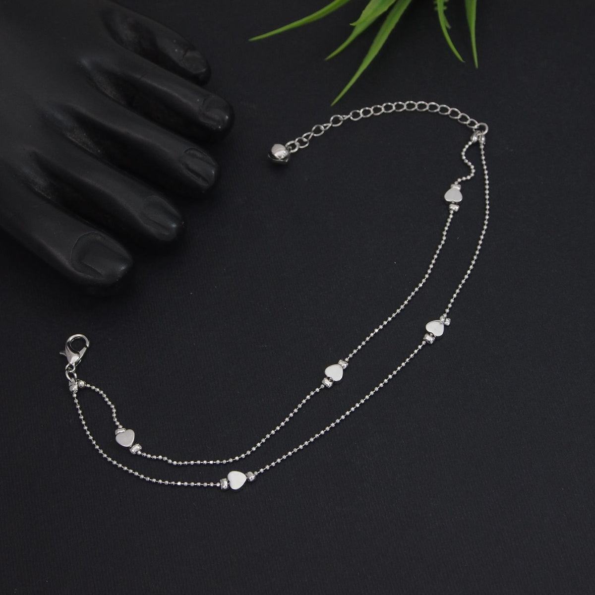 Gold and Silver Plated Anklet