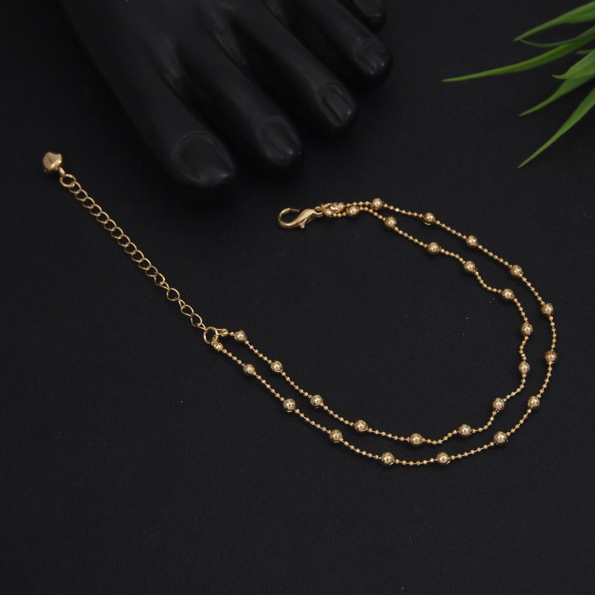 Gold and Silver Plated Anklet