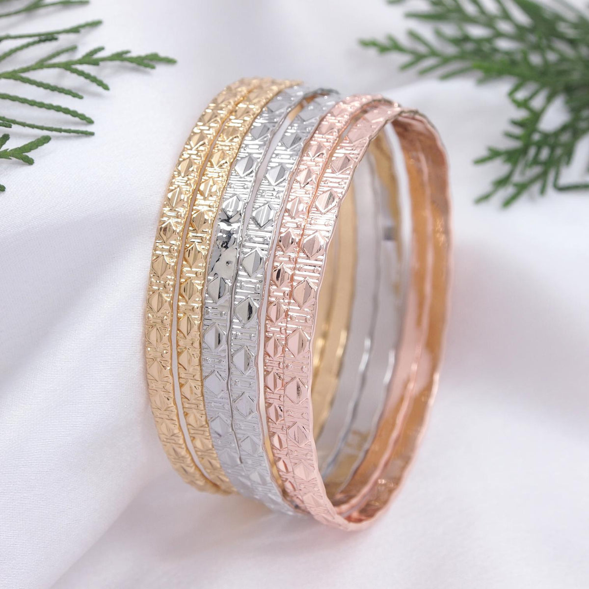 Three Tone Bangles
