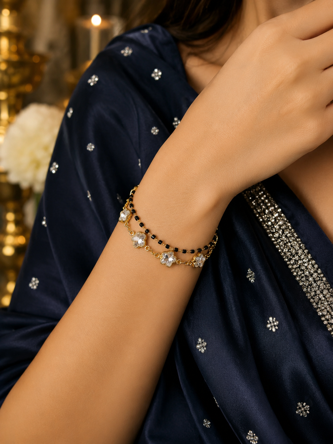 Devotion Double-Layered Mangalsutra Bracelet