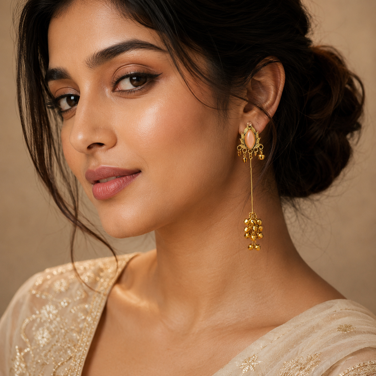 Antique Gold Plated  Earring