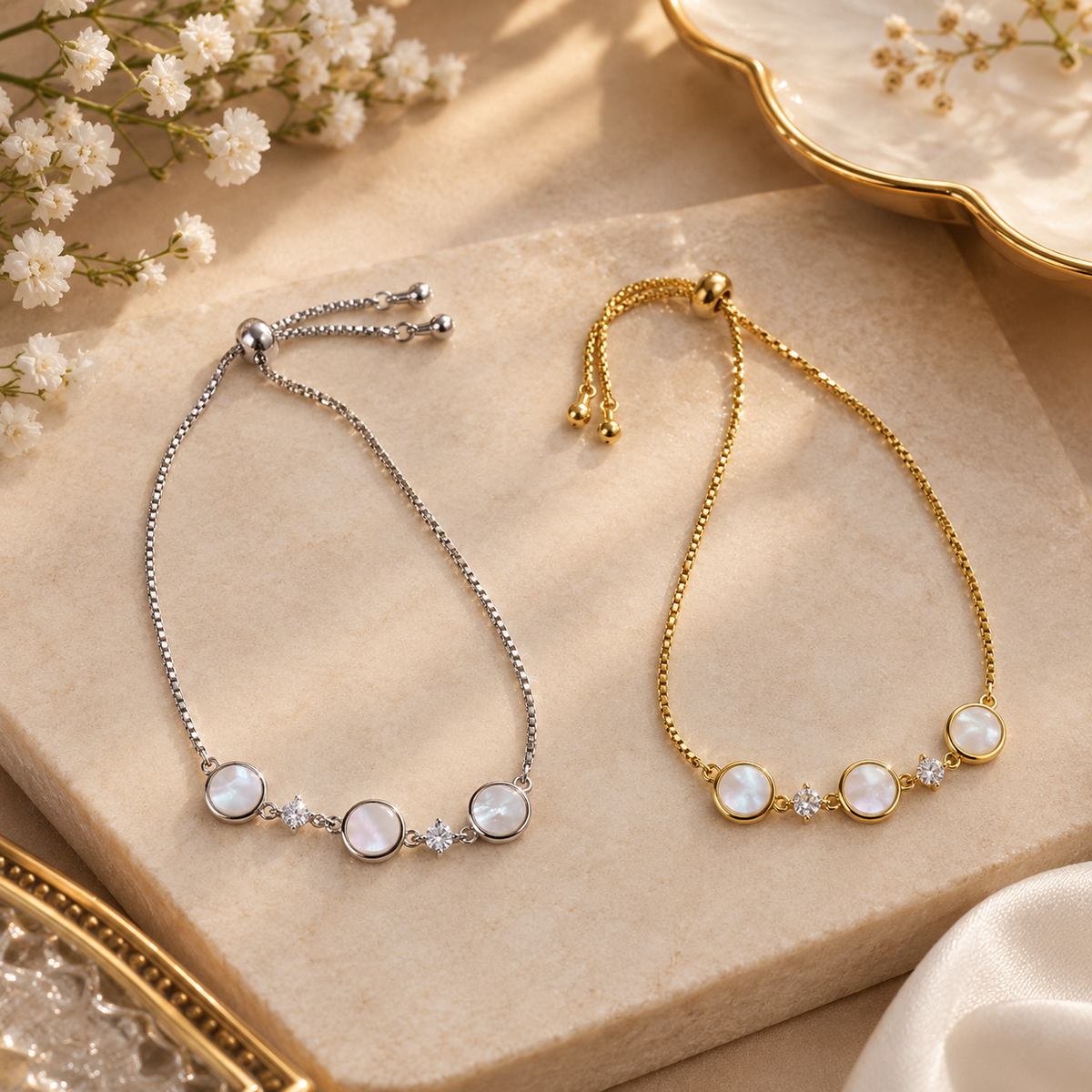 Korean Gold/Silver Plated Adjustable Bracelet