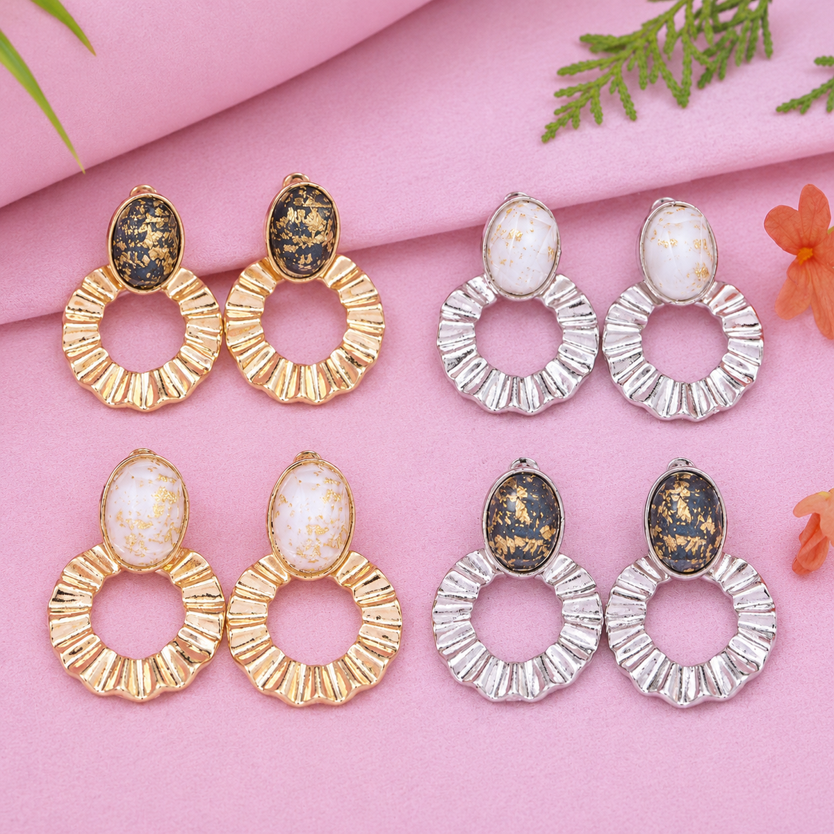 Gold/Silver Plated Western Earring ( pack of 6 )