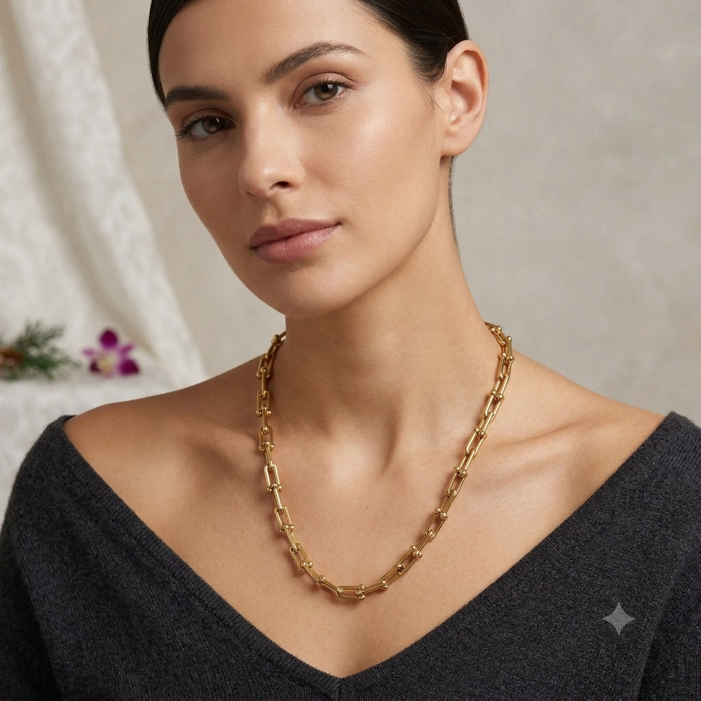 Stainless Steel  Necklace (Pack of 3)