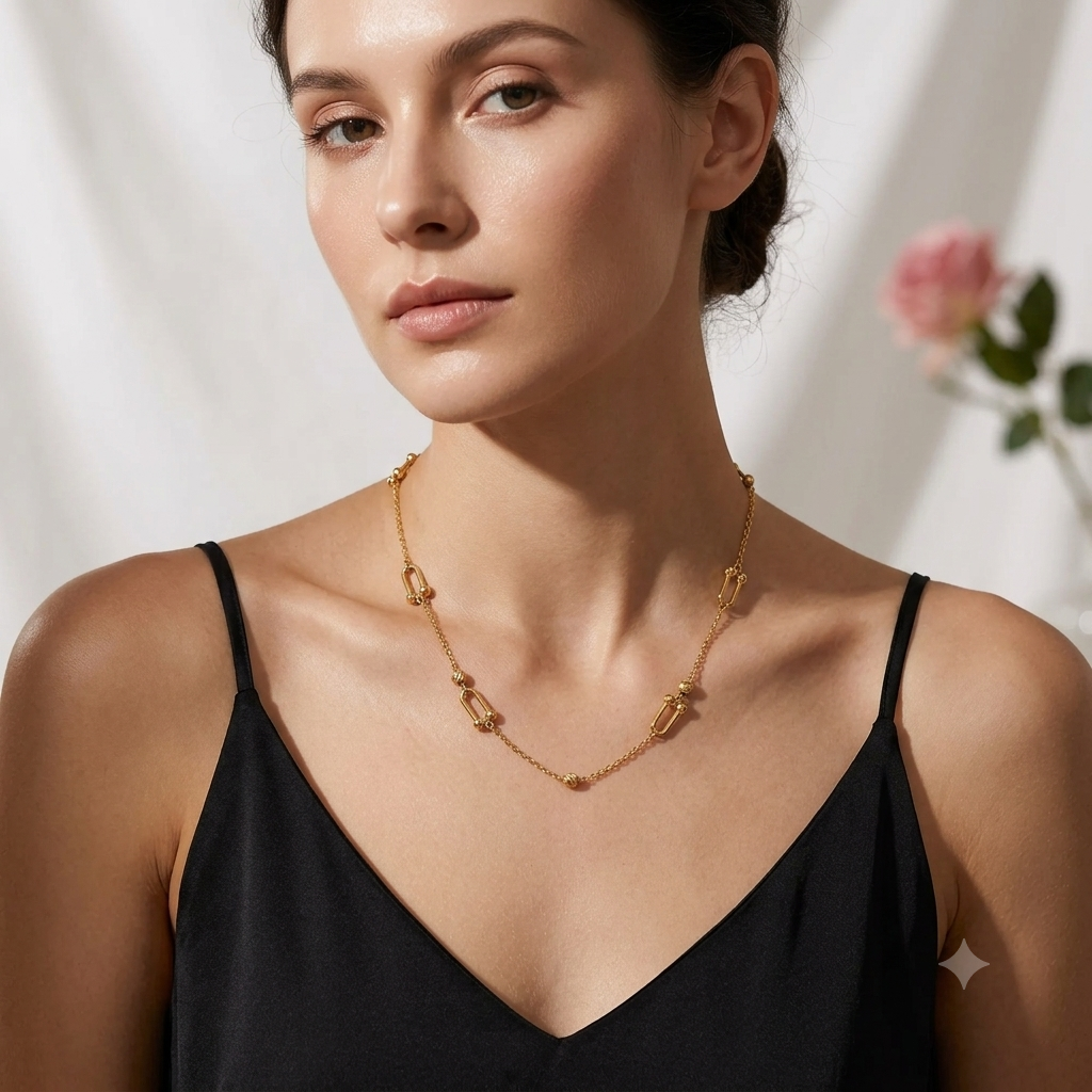 Stainless Steel  Necklace (Pack of 3)