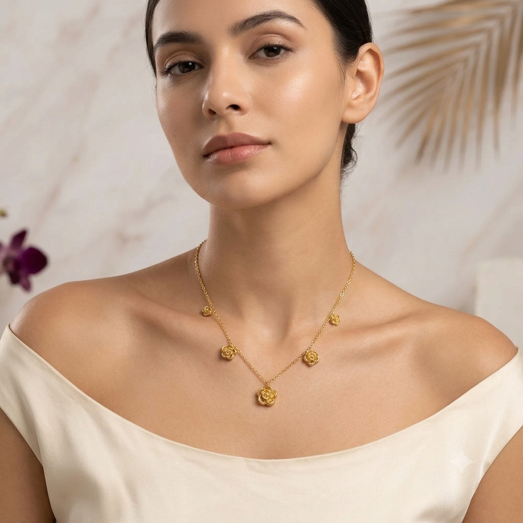 Stainless Steel  Necklace (Pack of 3)