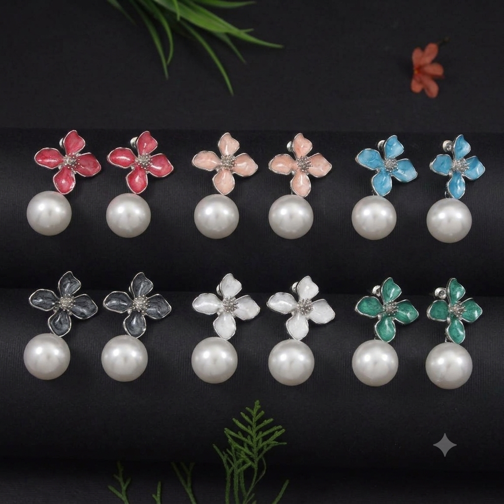 Gold/Silver Plated Western Earring ( pack of 6 )