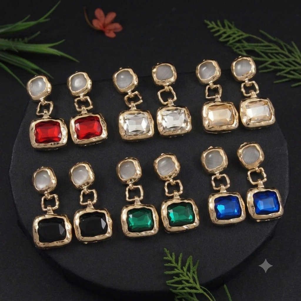 Gold/Silver Plated Western Earring ( pack of 6 )