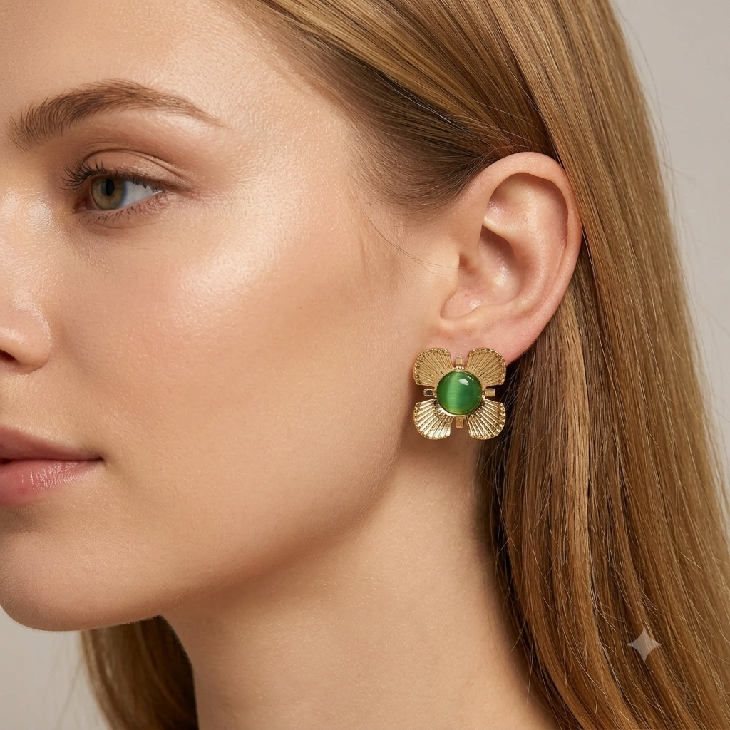 Colourful stainless steel  Earring ( pack of 4 )