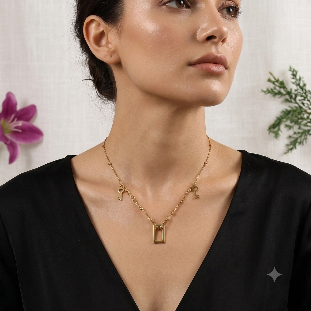 Stainless Steel  Necklace (Pack of 3)