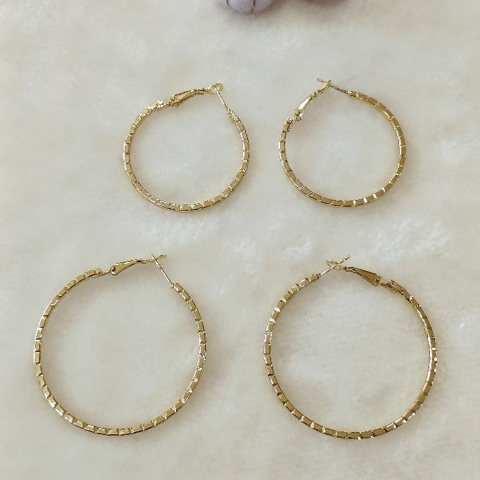 Silver/Gold/Rose Gold Plated Fashion Hoops Earrings