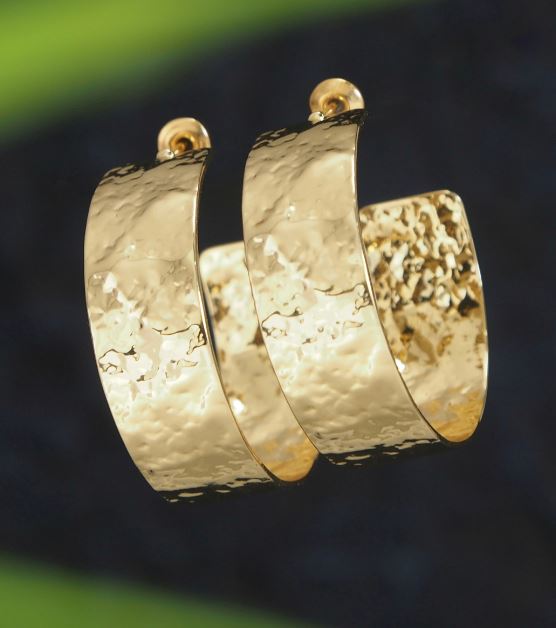 Gold/Silver Plated Creoles Hoops Earring - HER 4761