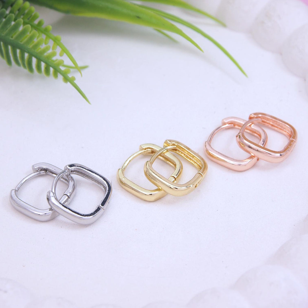 Set Of Three Pair Hoops Earrings