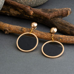 Gold Plated Circle Shaped With Acrylic Fashion Indo Western Earring- IWER 1665