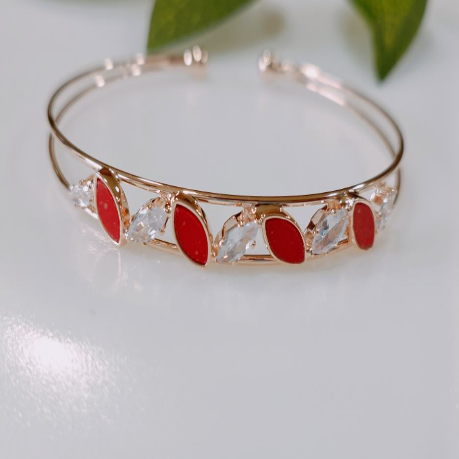 Silver/Gold/Rose Gold Plated Fancy kada