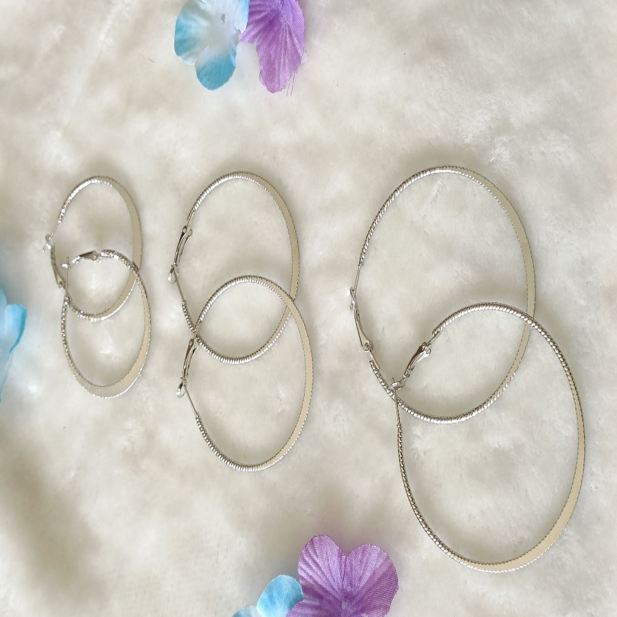 Silver/Gold Plated Fashion Hoops Earrings