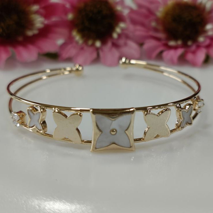 Silver/Gold/Rose Gold Plated Fancy kada