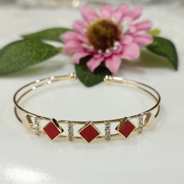 Silver/Gold/Rose Gold Plated Fancy kada