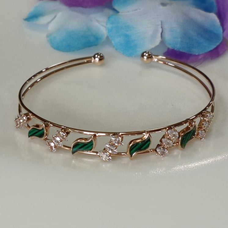 Silver/Gold/Rose Gold Plated Fancy kada