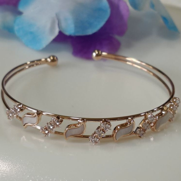 Silver/Gold/Rose Gold Plated Fancy kada