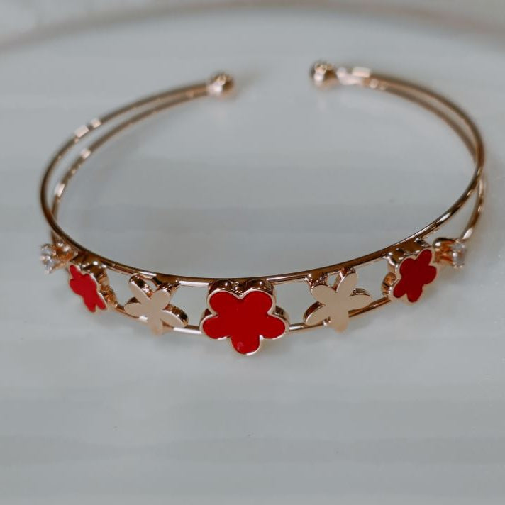 Silver/Gold/Rose Gold Plated Fancy kada