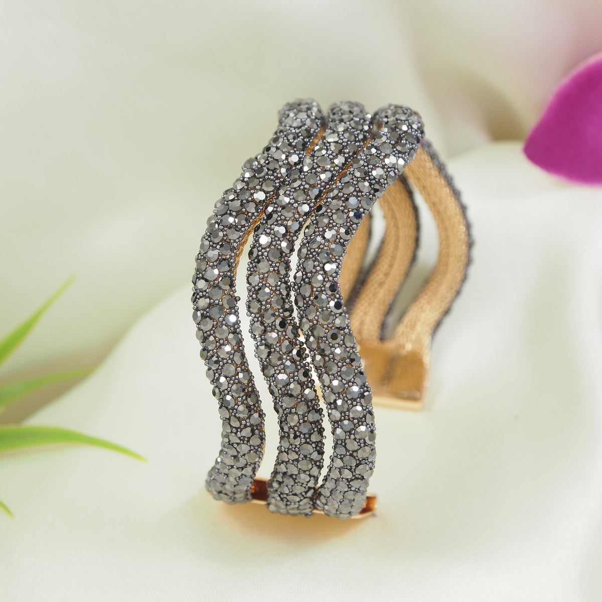 Three Layered Adjustable Cuff Kada
