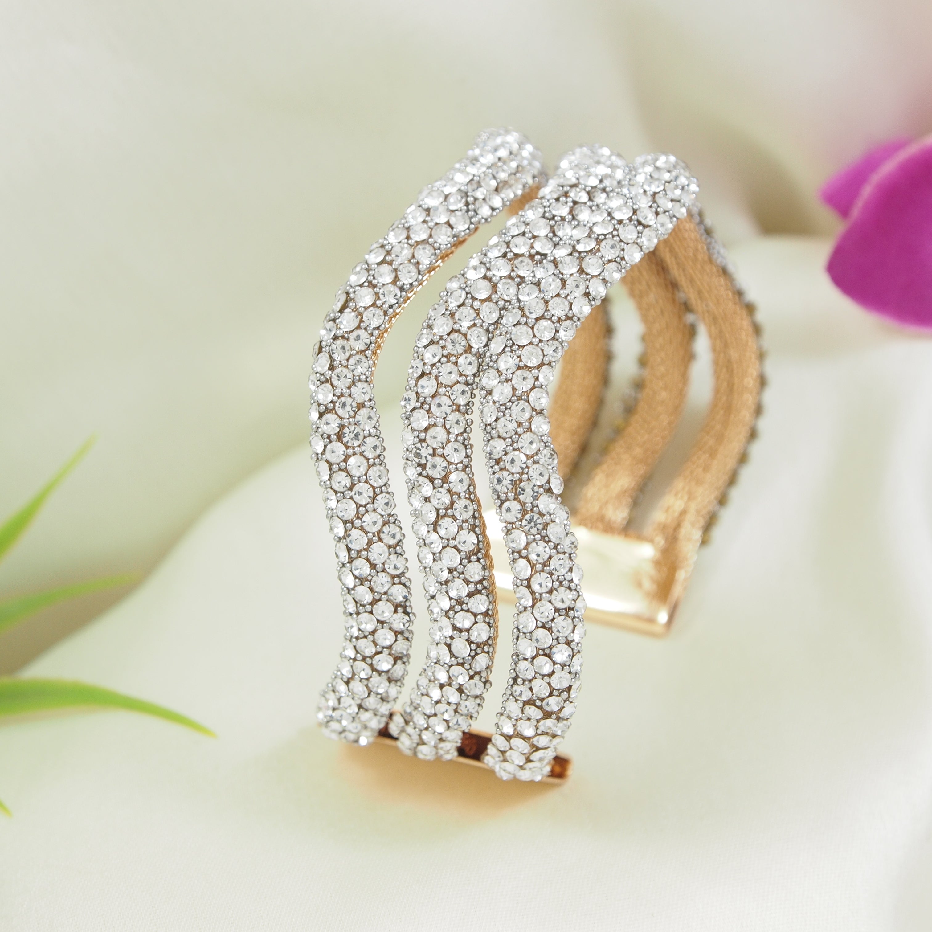 Three Layered Adjustable Cuff Kada