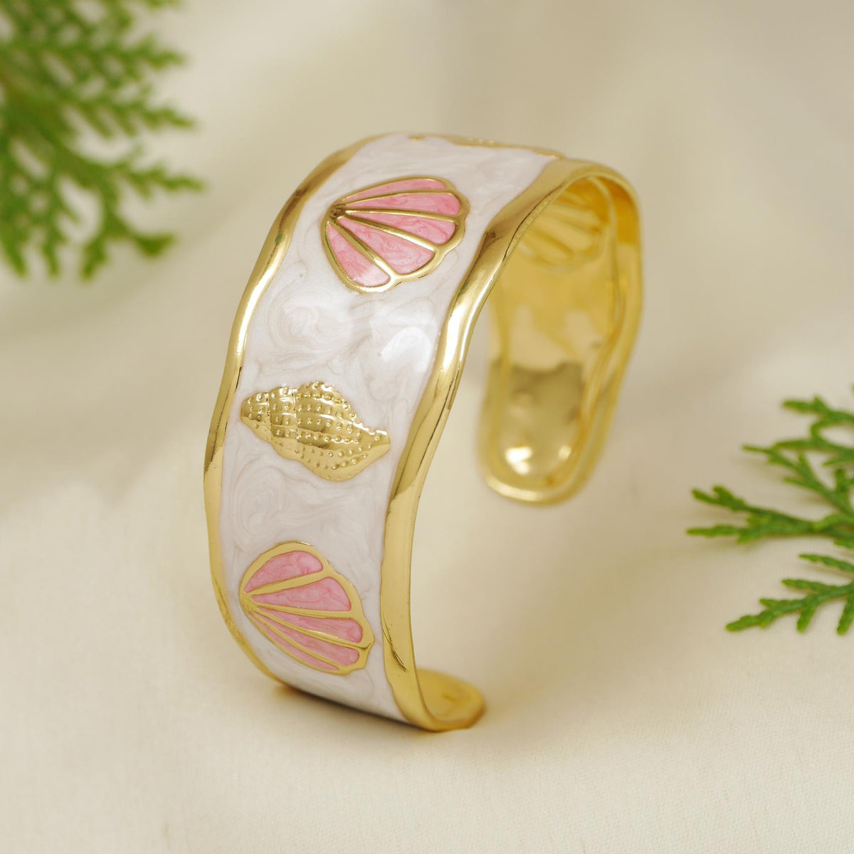 Adjustable  gold plated Cuff Kada