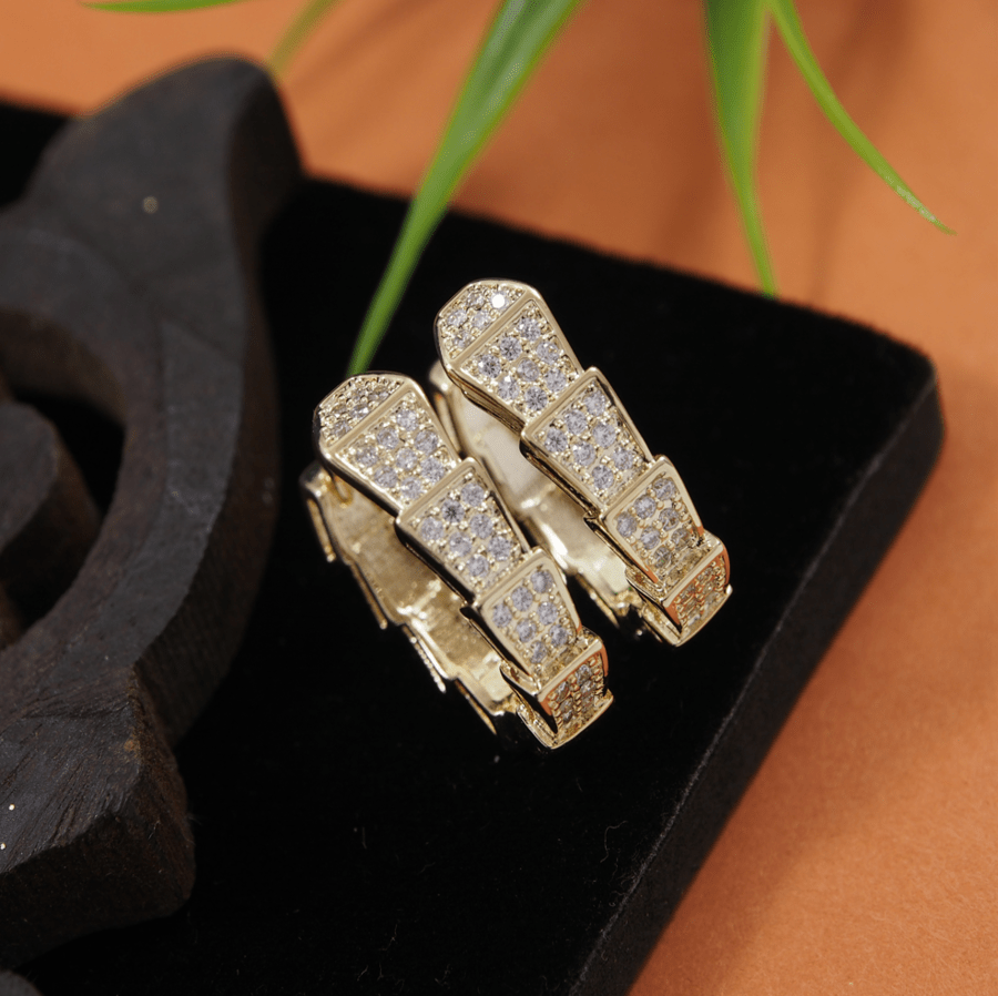 Korean Gold/Silver/Rosegold Plated Serpenti Viper Hoops Earring- KRNER 3678