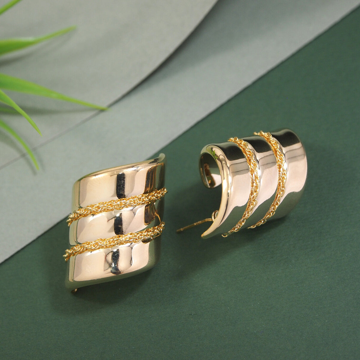 Korean Gold Plated Stud Earring