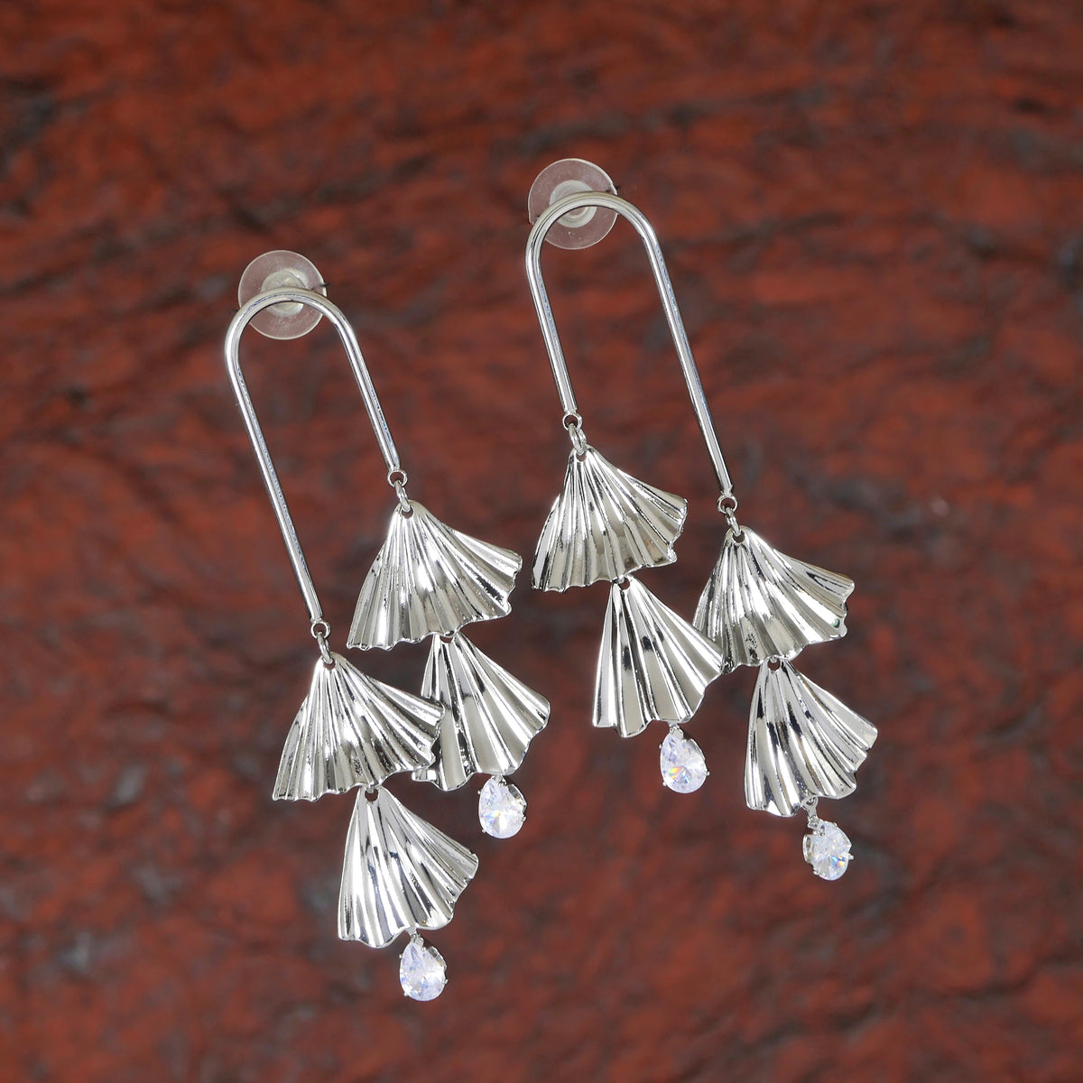 Korean Silver Plated Dangler Earring