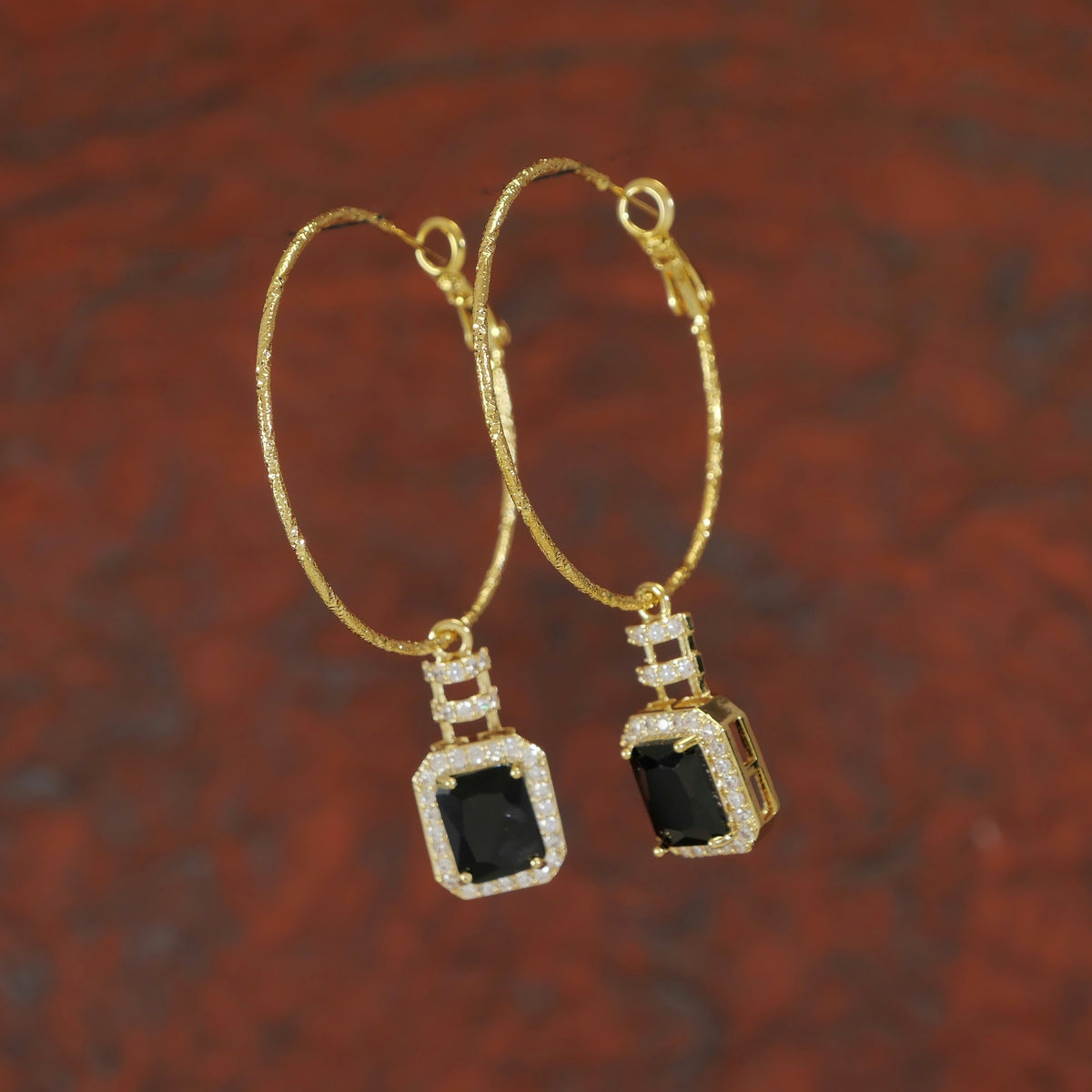 Korean Gold Plated Hoops Earring