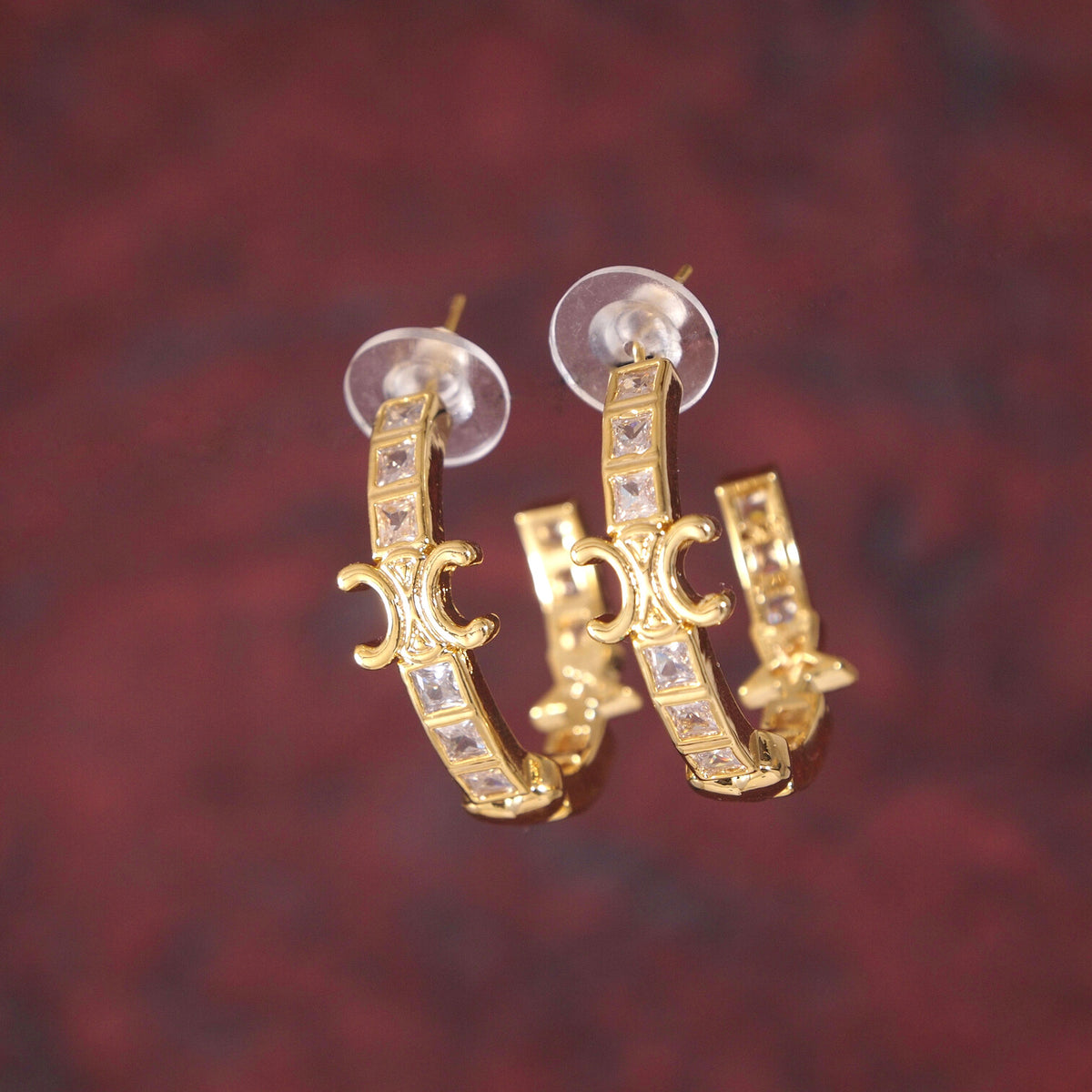 Korean Gold Plated Hoops Earring