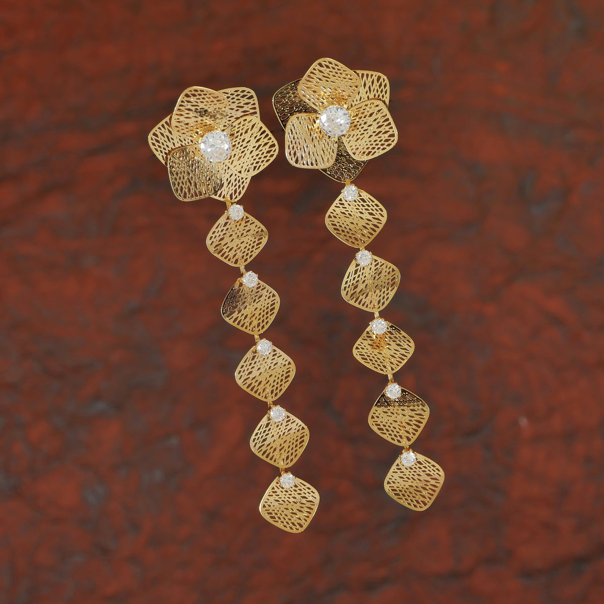 Korean Gold Plated Dangler Earring