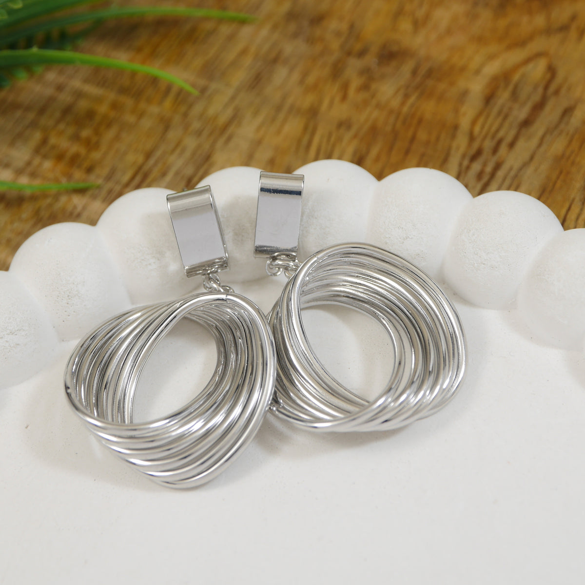 Korean Gold/ Silver Plated Drop Earring