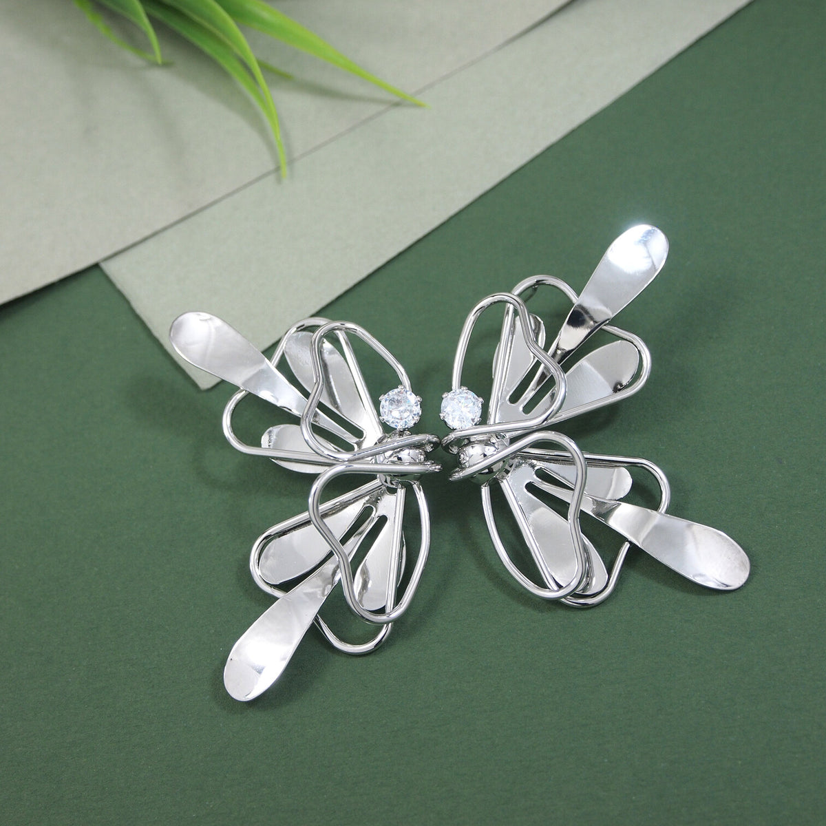 Korean Gold/ Silver Plated Butterfly Drop Earring