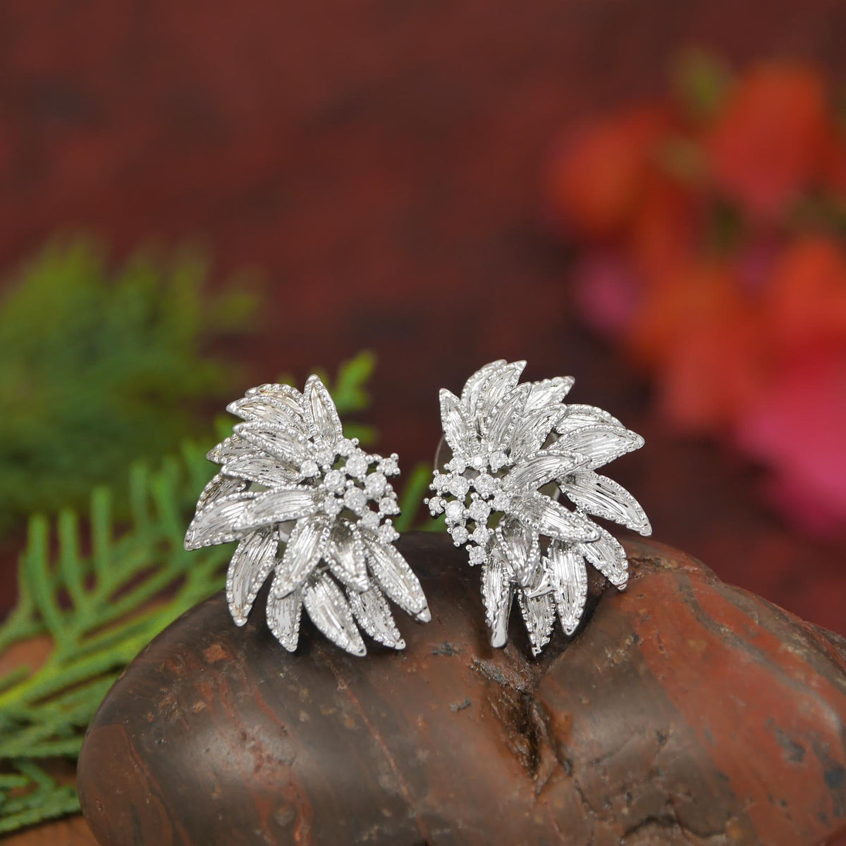 Royal Sunflower Luxe Korean Gold/ Silver Plated Stud Earring