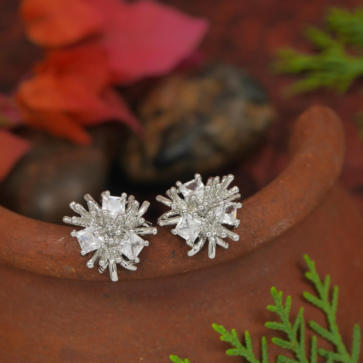 Korean Gold/ Silver Plated Stud Earring