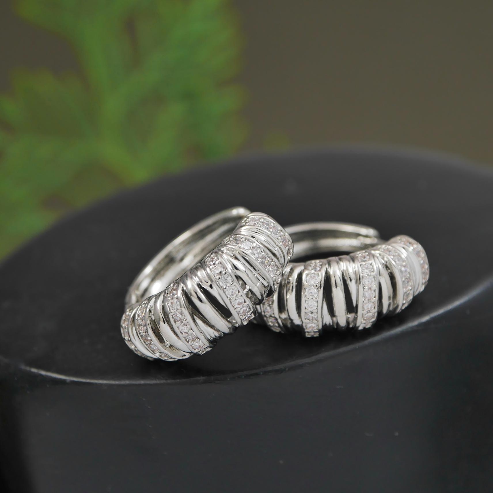 Korean Gold/ Silver Plated hoops Earring