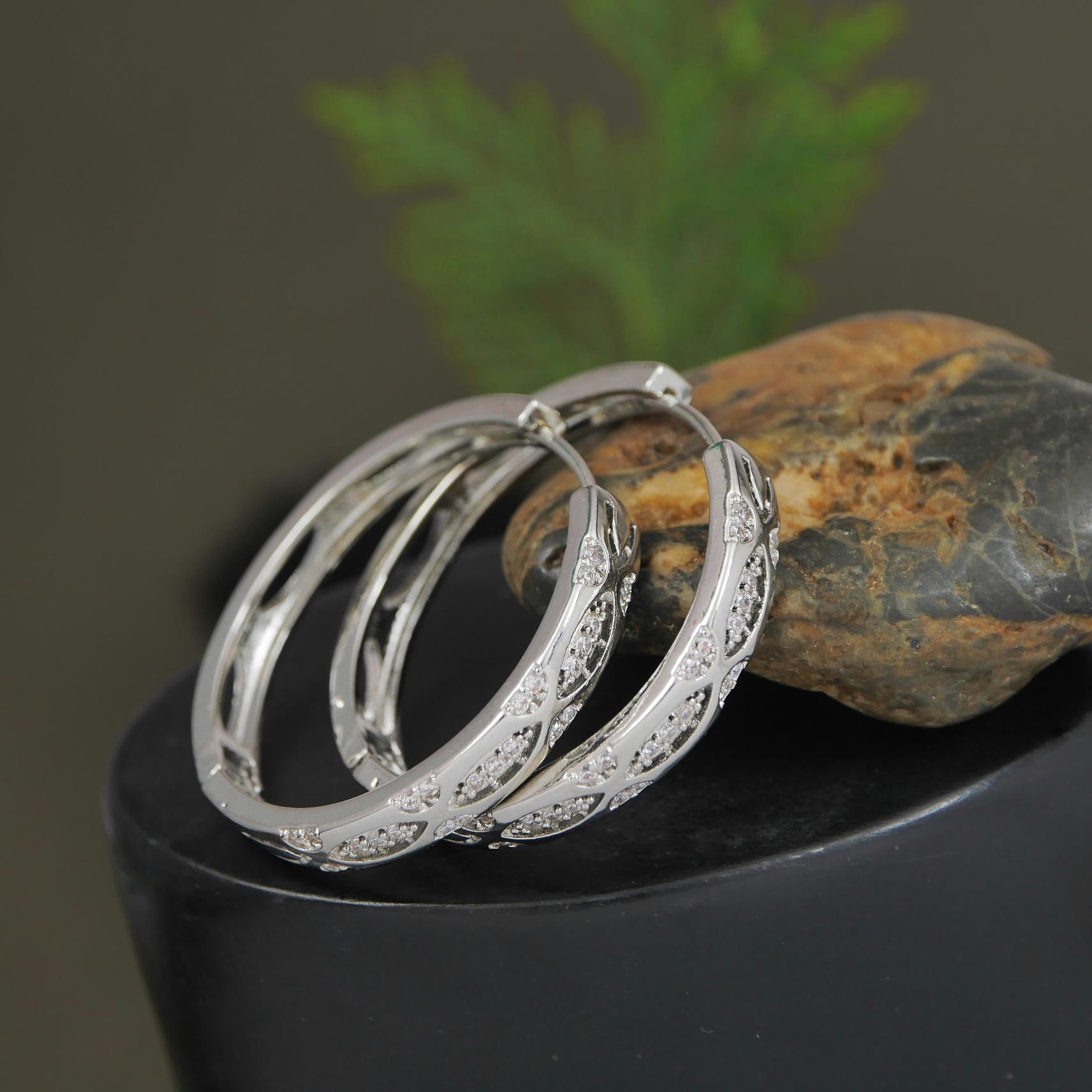 Korean Gold/ Silver Plated  hoops  Earring