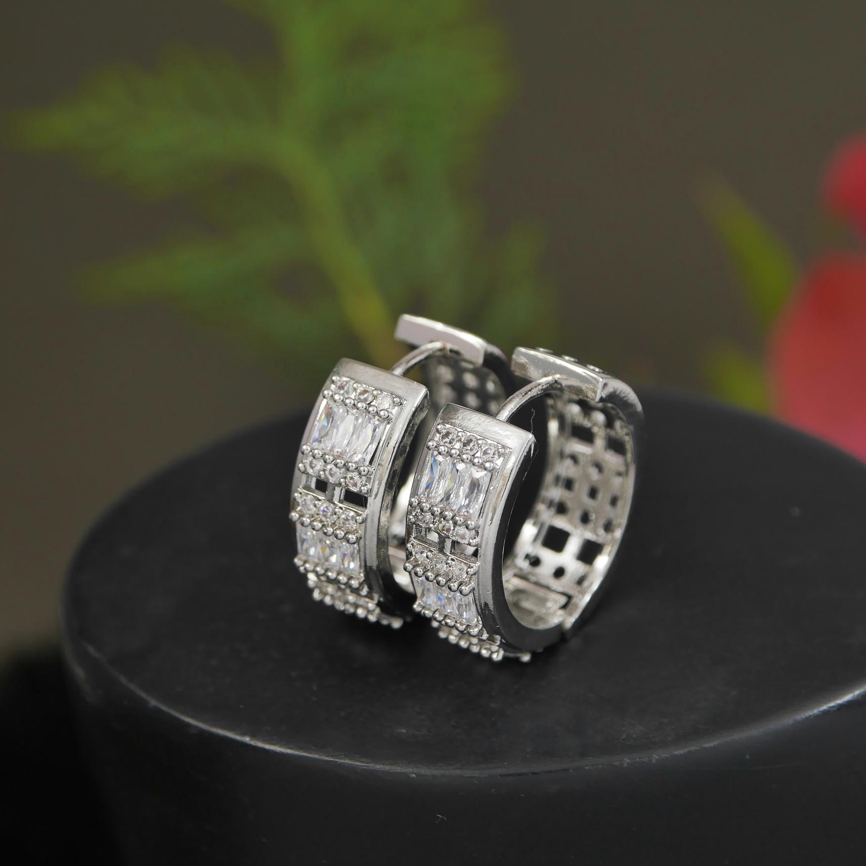 Korean Gold/ Silver Plated  hoops  Earring