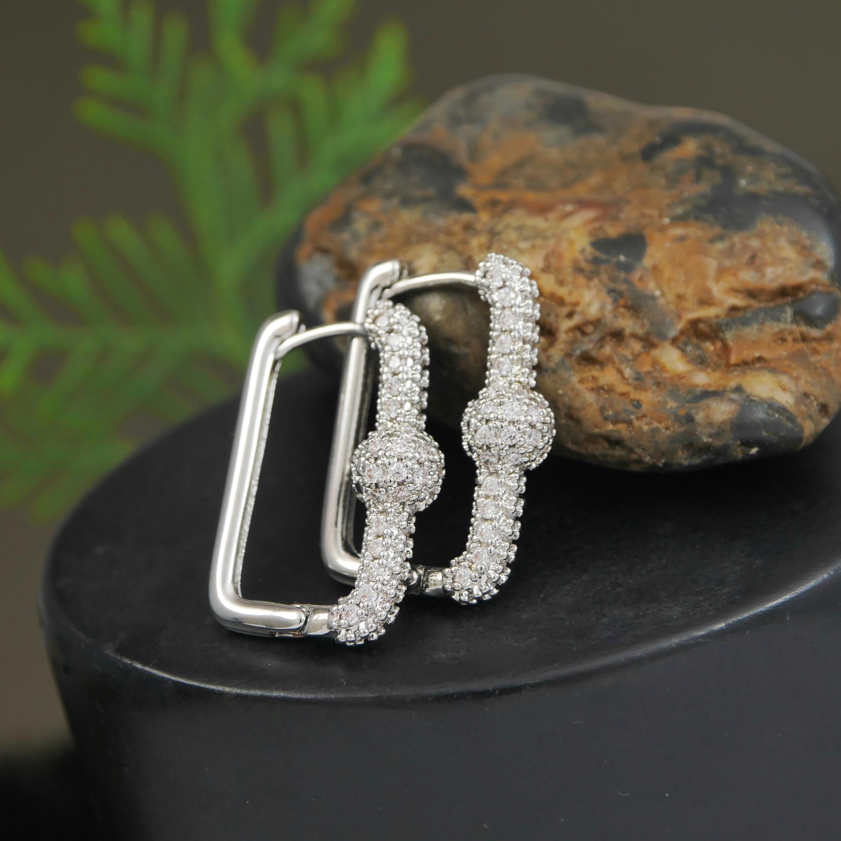 Korean Gold/ Silver Plated  hoops  Earring