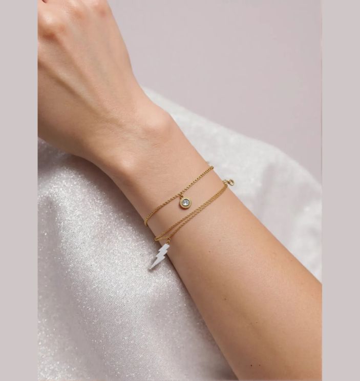 Xuping Hanging Lightning Bolt Chain Bracelet