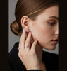 Korean Gold/Silver/Rosegold Plated Cherry Shaped CZ Stud Earring