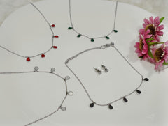 Silver/Gold/Rose Gold Plated Choker Necklace- NK 2449