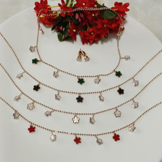 Silver/Gold/Rose Gold Plated Choker Necklace