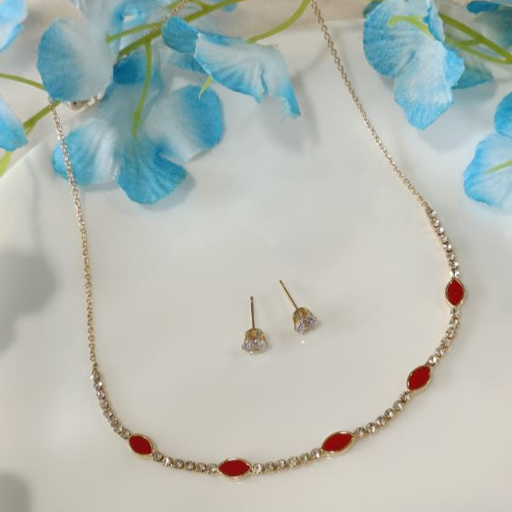 Silver/Gold/Rose Gold Plated Choker Necklace