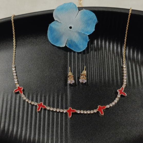 Silver/Gold/Rose Gold Plated Choker Necklace