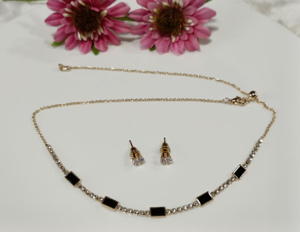 Silver/Gold/Rose Gold Plated Choker Necklace- NK 2464